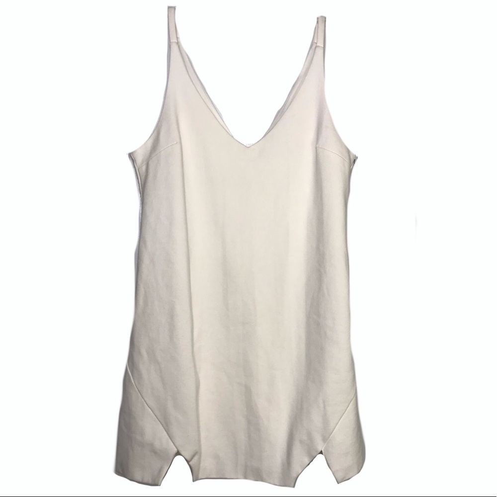 Lulu’s | ivory cream pleated strappy dress